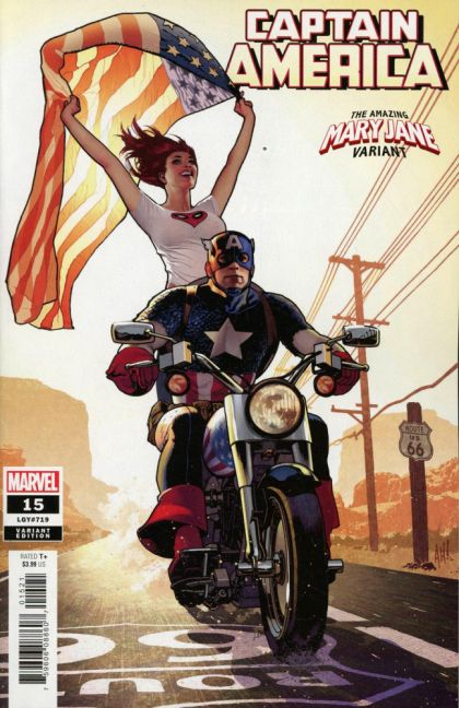 Captain America, Vol. 9 The Legend of Steve, Part III |  Issue#15B | Year:2019 | Series: Captain America | Pub: Marvel Comics | Adam Hughes Mary Jane Variant