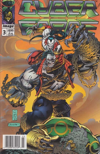 Cyberforce, Vol. 1 The Tin Men Of War, Part 3 |  Issue#3E | Year:1993 | Series: Cyberforce | Pub: Image Comics | Newsstand Edition