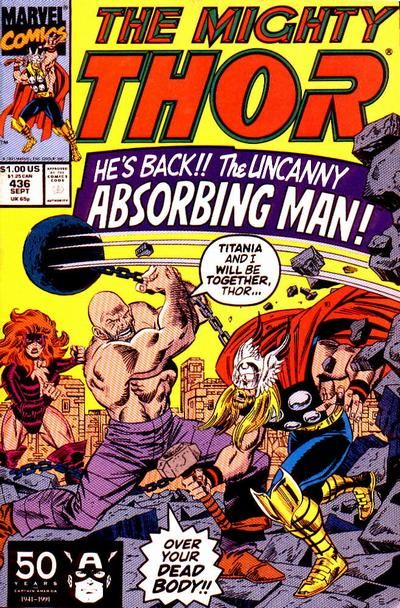 Thor, Vol. 1 Savage Reunion |  Issue#436A | Year:1991 | Series: Thor | Pub: Marvel Comics |