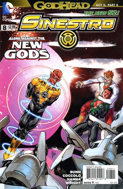 Sinestro Godhead - Act 3, Part 5: War Council |  Issue#8A | Year:2014 | Series:  | Pub: DC Comics | Guillem March Regular Cover