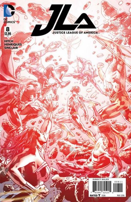 Justice League of America, Vol. 4 Power and Glory, Part Seven |  Issue#8A | Year:2016 | Series:  | Pub: DC Comics | Bryan Hitch Regular Cover