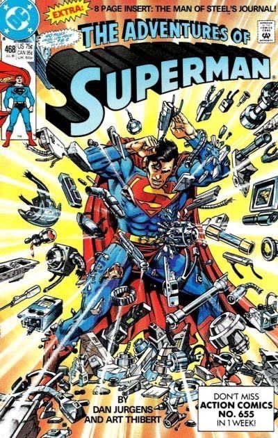 The Adventures of Superman The Outcast |  Issue#468A | Year:1990 | Series: Superman | Pub: DC Comics | Direct Edition