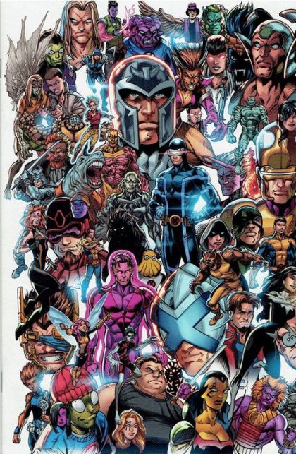 X-Men, Vol. 4 Pax Krakoa |  Issue#1E | Year:2019 | Series:  | Pub: Marvel Comics | Mark Bagley EVERY MUTANT EVER Connecting Variant