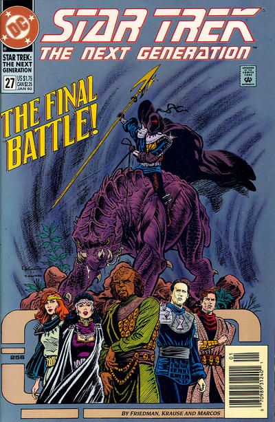 Star Trek: The Next Generation, Vol. 2 City Life |  Issue#27B | Year:1992 | Series: Star Trek | Pub: DC Comics | Newsstand Edition