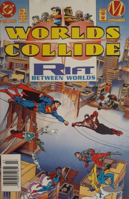 Worlds Collide World's Collide - World's Collide, Worlds Collide, Pt. 7: How Can You Be In Two Places Places At Once When You're Not Anywhere At All |  Issue#1B | Year:1994 | Series:  | Pub: DC Comics | Newsstand Edition