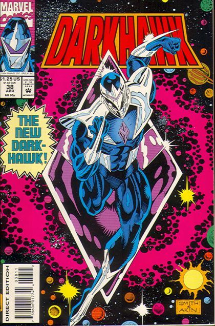 Darkhawk, Vol. 1 Amulet Quest, Part 1: Call To Glory |  Issue#38A | Year:1994 | Series: Darkhawk | Pub: Marvel Comics | Direct Edition