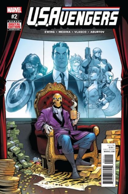 U.S.Avengers $kullocracy, Part 2 |  Issue#2A | Year:2017 | Series:  | Pub: Marvel Comics | Regular Paco Medina Cover