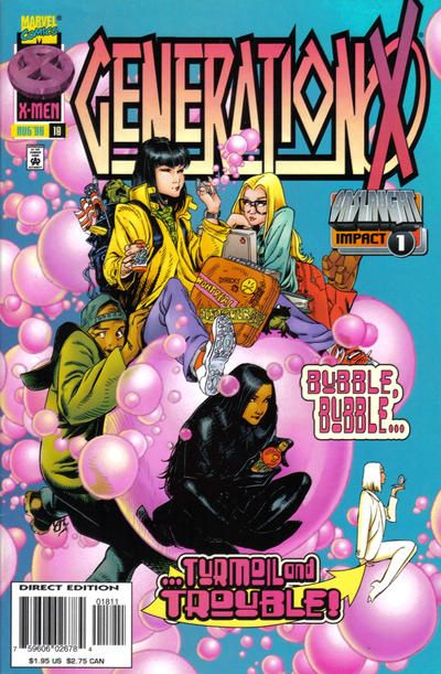 Generation X, Vol. 1 Onslaught - For The Sake Of The Children |  Issue#18A | Year:1996 | Series: Generation X | Pub: Marvel Comics | Direct Edition