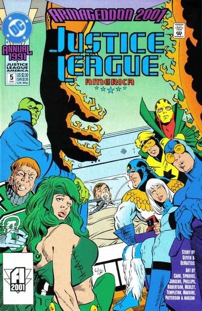 Justice League / International / America Annual Armageddon 2001 - Tomorrow's League--Today |  Issue#5A | Year:1991 | Series: JLA | Pub: DC Comics | Direct Edition