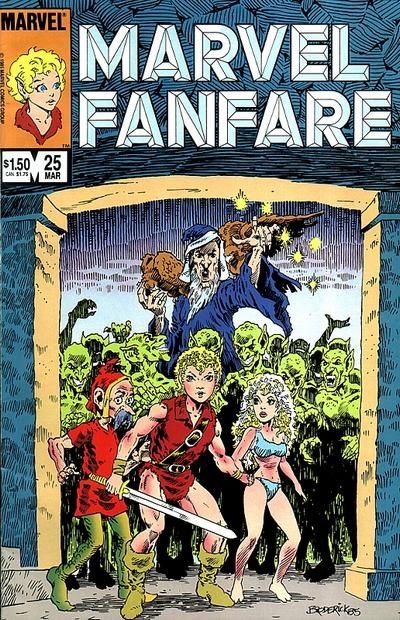 Marvel Fanfare, Vol. 1 Raven's Dark Sorcery; Original Sim; School's Out |  Issue#25 | Year:1985 | Series:  | Pub: Marvel Comics |