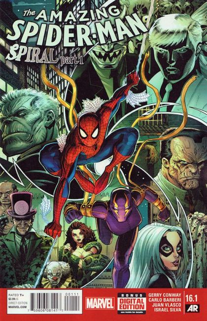 The Amazing Spider-Man, Vol. 3 Spiral, Part One |  Issue#16.1A | Year:2015 | Series: Spider-Man | Pub: Marvel Comics | Regular Arthur Adams Cover