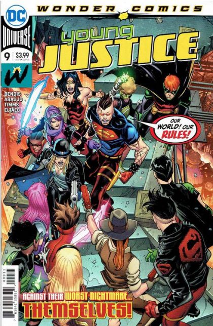 Young Justice, Vol. 3 Lost in the Multiverse, Part Three |  Issue#9A | Year:2019 | Series:  | Pub: DC Comics | Regular John Timms Cover