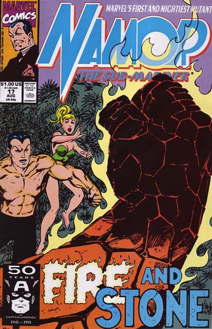 Namor, the Sub-Mariner Fire and Stone |  Issue#17A | Year:1991 | Series: Sub-Mariner | Pub: Marvel Comics | Direct Edition