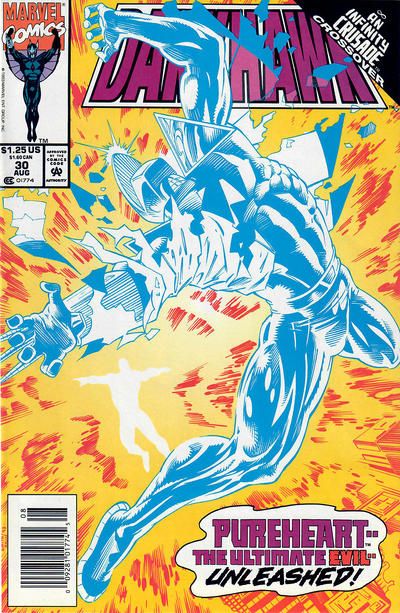 Darkhawk, Vol. 1 Infinity Crusade - This Evil Unleashed |  Issue#30B | Year:1993 | Series: Darkhawk | Pub: Marvel Comics | Newsstand Edition