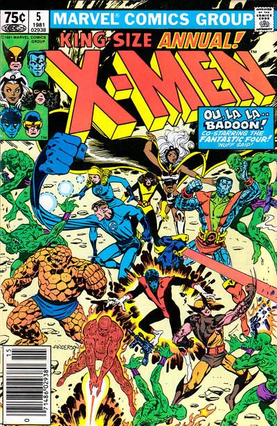 The Uncanny X-Men Annual, Vol. 1 Ou, La-La -- Badoon! |  Issue#5B | Year:1981 | Series: X-Men | Pub: Marvel Comics |