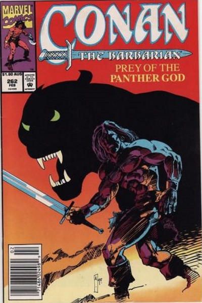 Conan the Barbarian, Vol. 1 Panther's Blood |  Issue#262C | Year:1993 | Series: Conan | Pub: Marvel Comics | Australian Price Variant