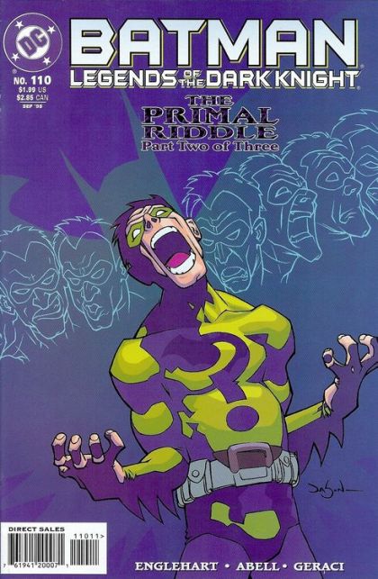 Batman: Legends of the Dark Knight Primal Riddle, Part 2: Perhaps The Only Riddle That We Shrink From Giving Up! |  Issue#110A | Year:1998 | Series:  | Pub: DC Comics | Direct Edition