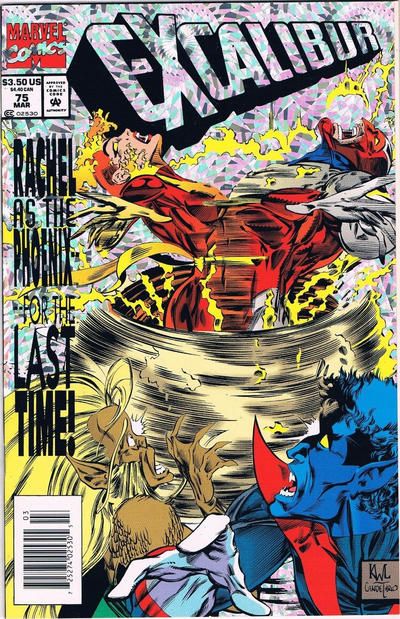 Excalibur, Vol. 1 Hello, I Must Be Going / A Demon Went To Church On Tuesday |  Issue#75B | Year:1994 | Series: Excalibur | Pub: Marvel Comics |
