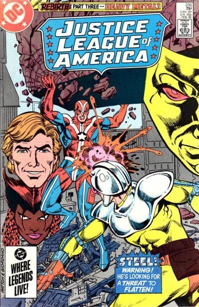 Justice League of America, Vol. 1 Rebirth, Heavy Metal |  Issue#235A | Year:1985 | Series: Justice League | Pub: DC Comics | Direct Edition