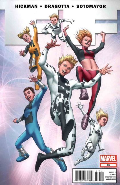 FF, Vol. 1 The One Where Power Pack Shows Up |  Issue#15A | Year:2012 | Series: Fantastic Four | Pub: Marvel Comics | Mike Choi Regular Cover