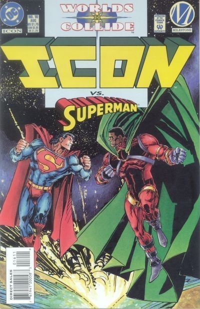 Icon World's Collide - Part Eleven: Ain't No Such Thing as Superman |  Issue#16 | Year:1994 | Series: Icon | Pub: DC Comics | Direct Edition