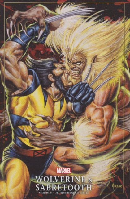 Wolverine, Vol. 7 Message in a Bottle |  Issue#17D | Year:2021 | Series: Wolverine | Pub: Marvel Comics | Variant Joe Jusko Marvel Masterpieces Cover