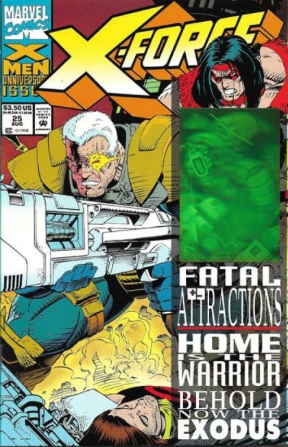 X-Force, Vol. 1 Fatal Attractions - Part 2: Back To Front |  Issue#25A | Year:1993 | Series: X-Force | Pub: Marvel Comics | Direct Edition