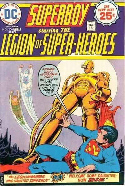 Superboy, Vol. 1 The Legionnaires Who Haunted Superboy; Welcome Home Daughter... Now Die |  Issue#206 | Year:1975 | Series: Superboy | Pub: DC Comics |