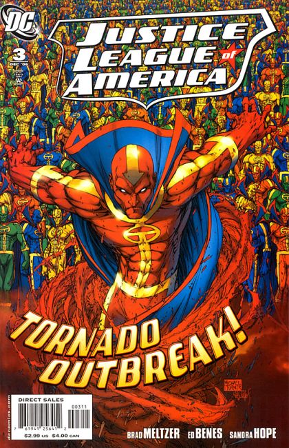 Justice League of America, Vol. 2 The Tornado's Path, Chapter Three: The Brave & The Bold |  Issue#3A | Year:2006 | Series: Justice League | Pub: DC Comics | Michael Turner & Peter Steigerwald Variant Cover