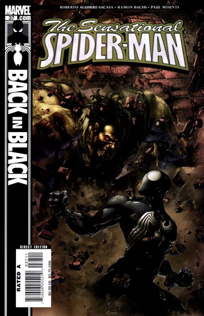 The Sensational Spider-Man, Vol. 2 Back In Black - The Strange Case of... |  Issue#37A | Year:2007 | Series: Spider-Man | Pub: Marvel Comics | Clayton Crain Regular