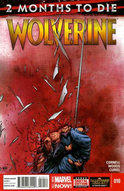 Wolverine, Vol. 6 The Last Wolverine Story, Part One: Two Months To Die |  Issue#10A | Year:2014 | Series: Wolverine | Pub: Marvel Comics | Regular Steve McNiven Cover