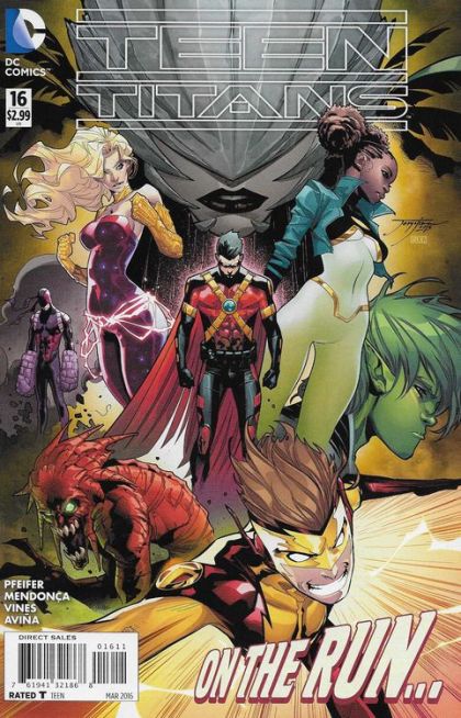 Teen Titans, Vol. 5 The Sun Of Its Parts |  Issue#16A | Year:2016 | Series: Teen Titans | Pub: DC Comics | Jorge Jimenez Regular Cover