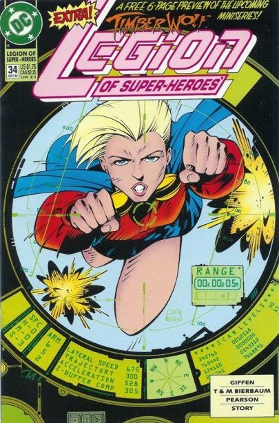 Legion of Super-Heroes, Vol. 4 The Terra Mosaic, Part 9: Laurel Gand Strikes Back |  Issue#34 | Year:1992 | Series: Legion of Super-Heroes | Pub: DC Comics |