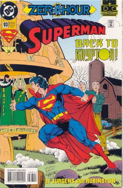 Superman, Vol. 2 Zero Hour - Home! |  Issue#93A | Year:1994 | Series: Superman | Pub: DC Comics |