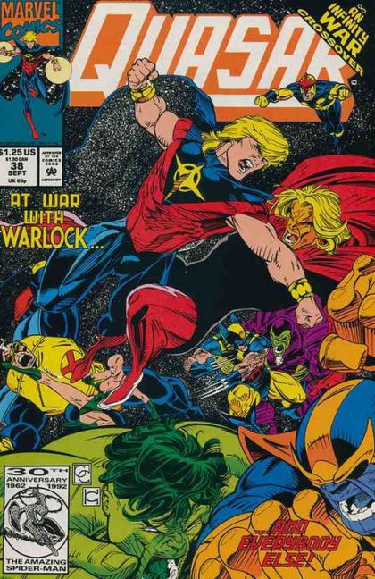 Quasar Infinity War - Whose War is This Anyway |  Issue#38 | Year:1992 | Series: Quasar | Pub: Marvel Comics |
