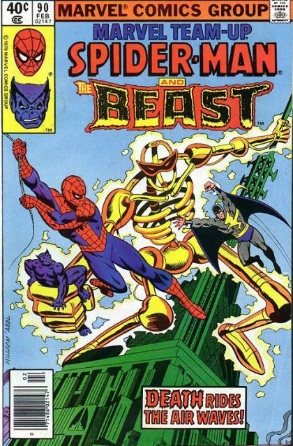 Marvel Team-Up, Vol. 1 Death on the Air |  Issue#90B | Year:1979 | Series: Marvel Team-Up | Pub: Marvel Comics | Newsstand Edition