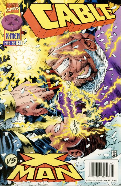 Cable, Vol. 1 ...There is a Reaction! / Mapping the Mission, Part 2 |  Issue#31B | Year:1996 | Series:  | Pub: Marvel Comics | Newsstand Edition