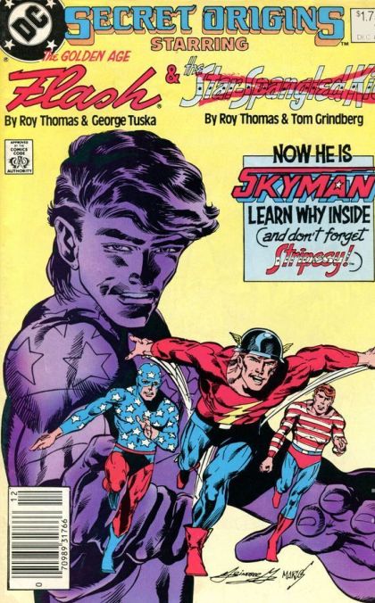 Secret Origins, Vol. 3 The Secret Origin of the Star-Spangled Kid and Stripsey /The Secret Origin of the Golden Age Flash |  Issue#9B | Year:1986 | Series: Secret Origins | Pub: DC Comics | Newsstand Edition