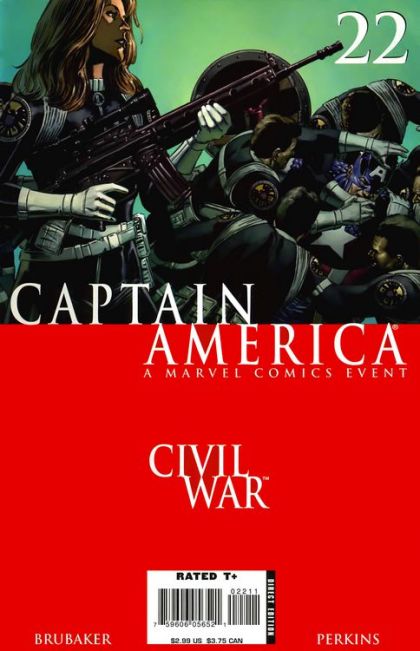 Captain America, Vol. 5 Civil War - The Drums of War, Part One |  Issue#22A | Year:2006 | Series: Captain America | Pub: Marvel Comics | Steve Epting Regular