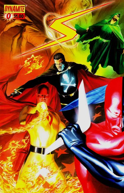 Project Superpowers: Chapter One Last Gleaming |  Issue#0A | Year:2007 | Series: Project Superpowers | Pub: Dynamite Entertainment | Alex Ross Left Hand Cover