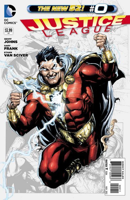 Justice League, Vol. 1 Shazam!; Questions |  Issue#0A | Year:2012 | Series: Justice League | Pub: DC Comics | Gary Frank Regular Cover