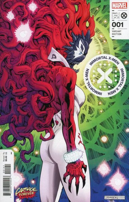 Immortal X-Men The Left Hand |  Issue#1D | Year:2022 | Series: X-Men | Pub: Marvel Comics | Jeff Johnson Carnage Forever Variant