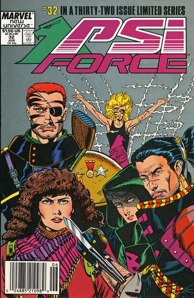 Psi Force The Fist Of Love |  Issue#32 | Year:1989 | Series: New Universe | Pub: Marvel Comics
