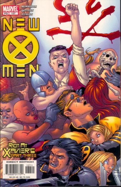 X-Men, Vol. 1 Riot At Xavier's, Part Three |  Issue#137A | Year:2003 | Series: X-Men | Pub: Marvel Comics | Frank Quitely Regular