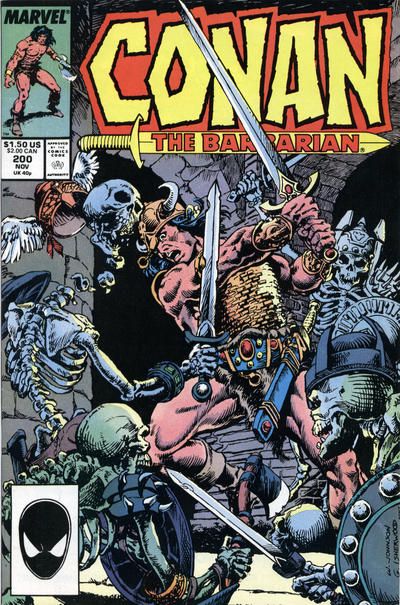 Conan the Barbarian, Vol. 1 The Fall Of Acheron |  Issue#200A | Year:1987 | Series: Conan | Pub: Marvel Comics |