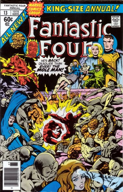 Fantastic Four, Vol. 1 Annual Chapter 1: Nightlife; Chapter 2: Encouter!; Chapter 3: Confrontation!; Chapter 4: Pursuit!; Chapter 5: Battle! |  Issue#13 | Year:1978 | Series: Fantastic Four | Pub: Marvel Comics |