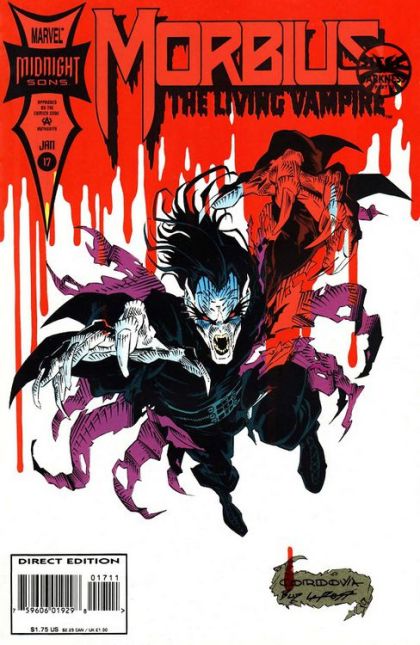 Morbius: The Living Vampire, Vol. 1 Siege of Darkness - Part 13: Sacrifice and Redemption |  Issue#17 | Year:1993 | Series: Midnight Sons | Pub: Marvel Comics |