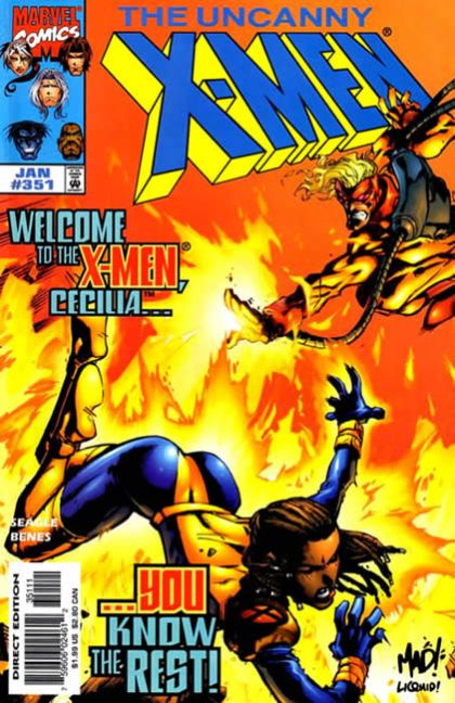 Uncanny X-Men, Vol. 1 Hours and Minutes |  Issue#351A | Year:1997 | Series: X-Men | Pub: Marvel Comics |