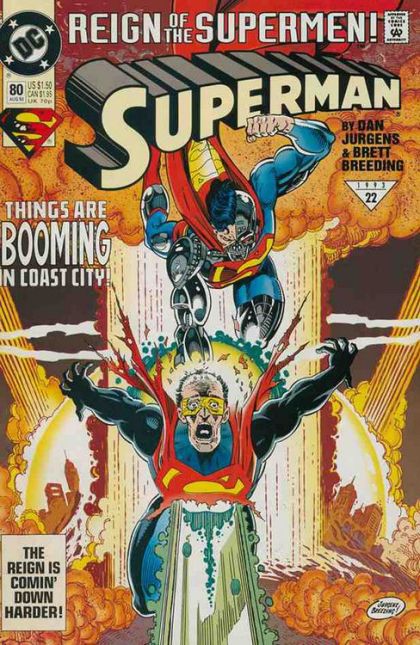Superman, Vol. 2 Reign of the Supermen - Deadly Alliance |  Issue#80A | Year:1993 | Series: Superman | Pub: DC Comics | Direct Edition