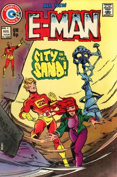 E-Man (Charlton Comics) City In The Sand! / Killjoy |  Issue#4 | Year:1974 | Series: E-Man | Pub: Charlton Comics |